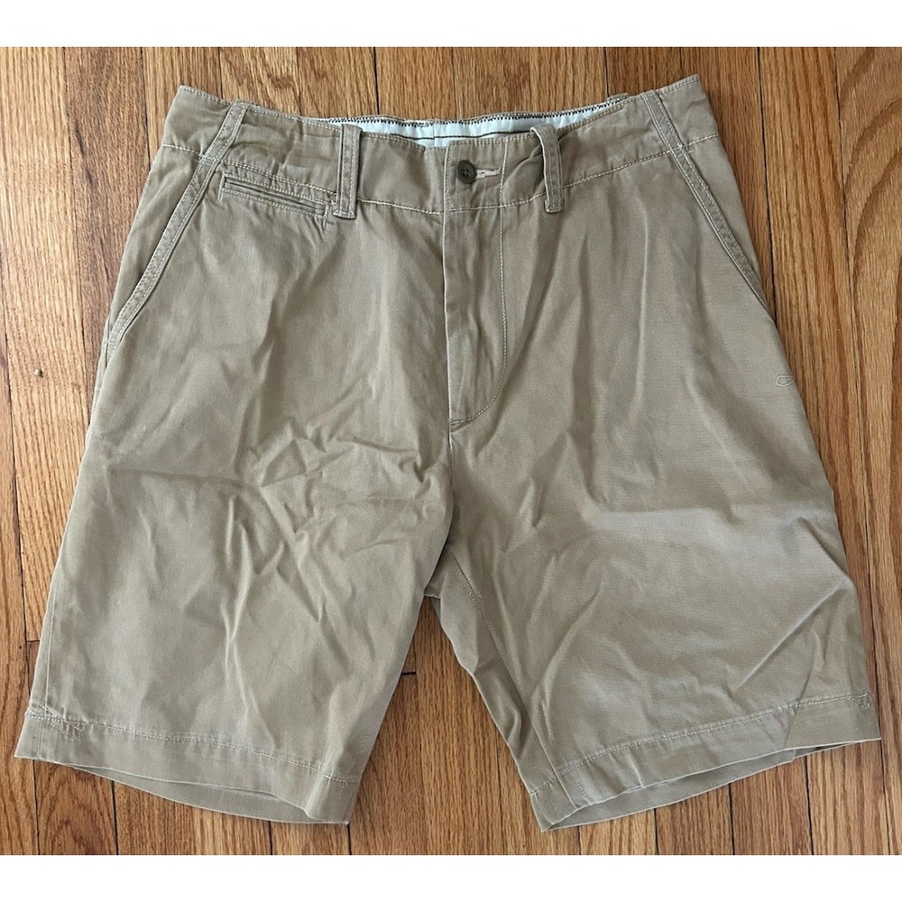 Polo by Ralph Lauren Mens Kahki Shorts SZ 33 Missing button back pocket